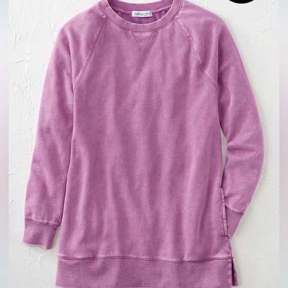 Coldwater Creek Raspberry Knit Top 1x - Picture 1 of 6